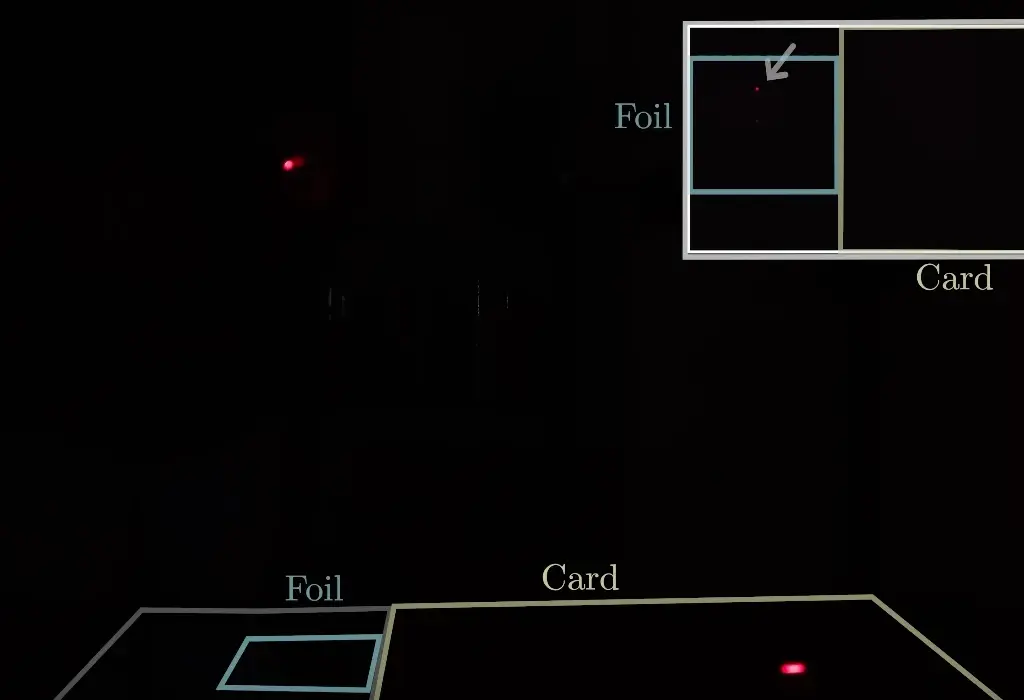 Laser taking different path using the diffraction grating