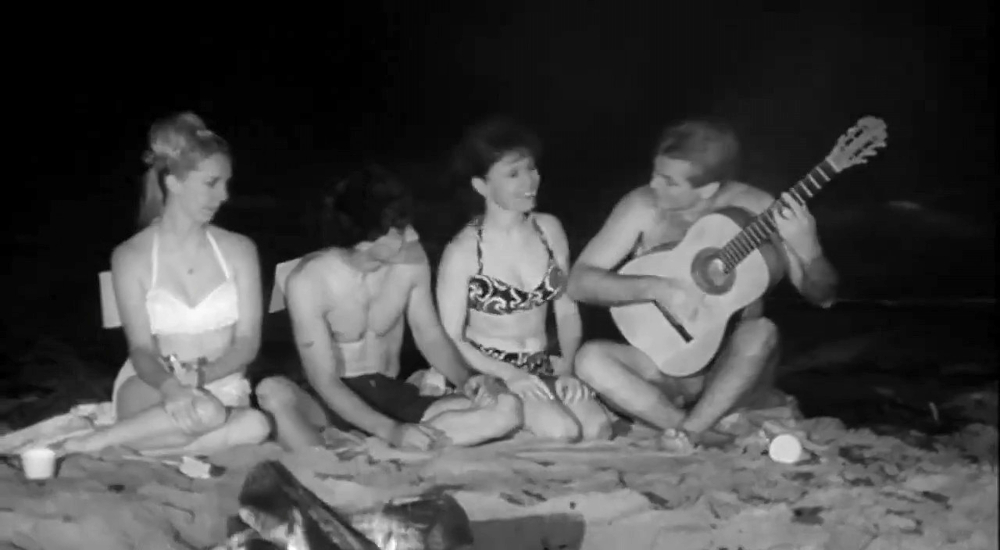 Teenages having fun at the beach