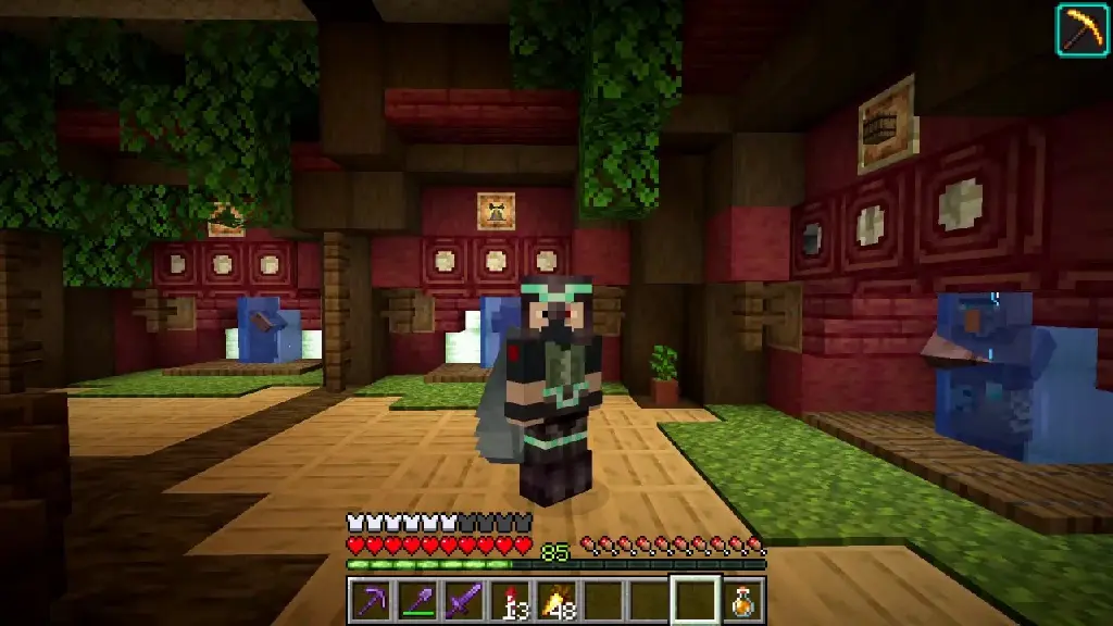 Etho looking at the audience from their home base