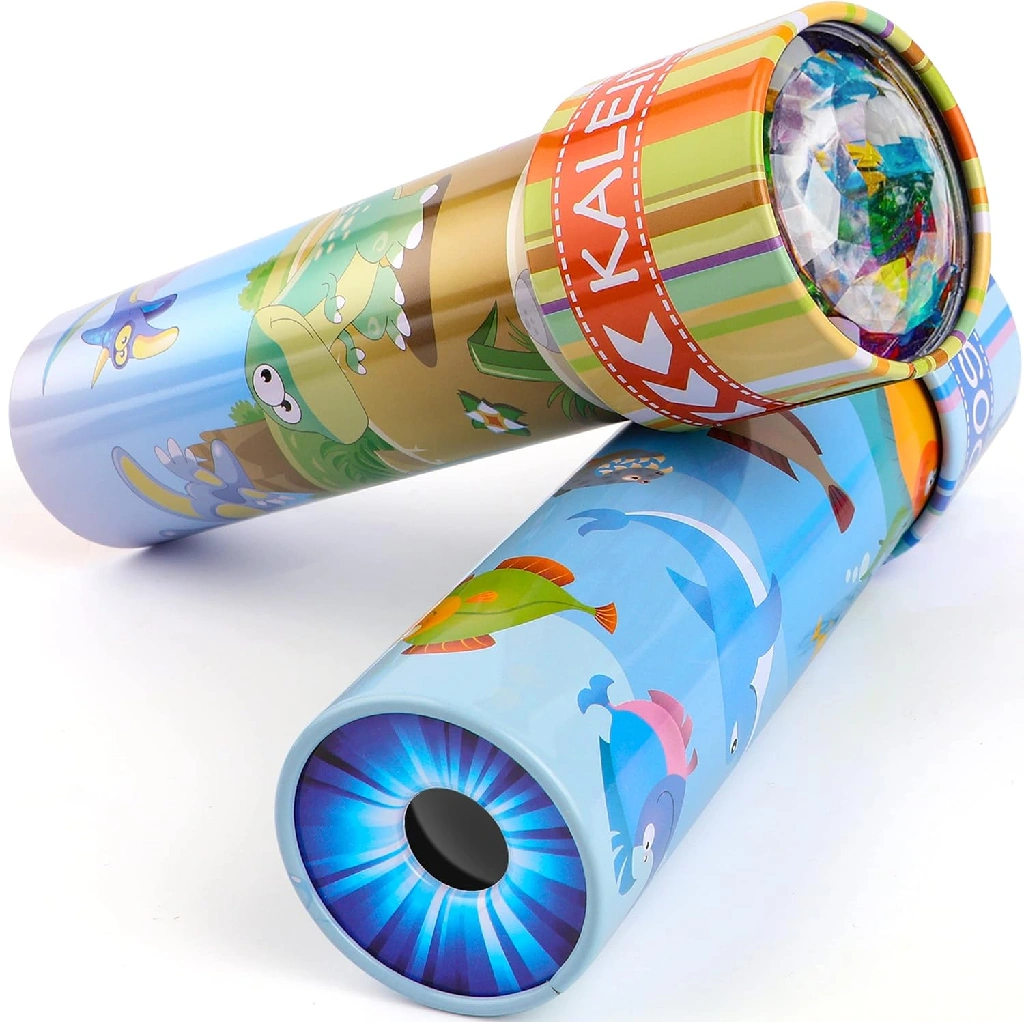 Picture of two kaleidoscopes (from the outside, not looking in)