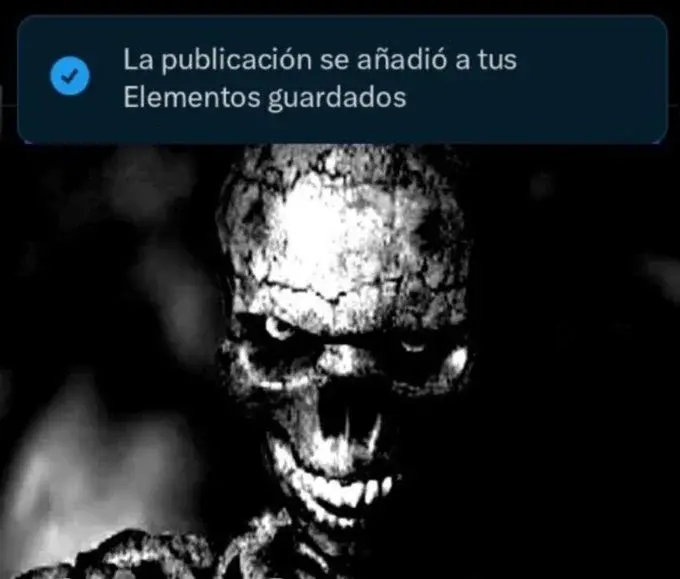 La publicación se añadio a tus elementos guardados