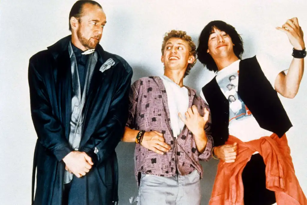 Image of Rufus, Bill, and Ted from the movie Bill and Ted&#39;s Excellent Adventure 