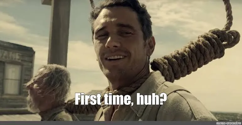 James franco first time meme