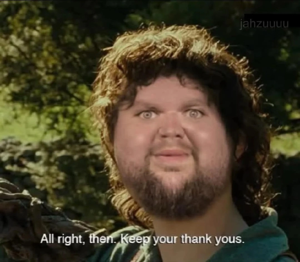 keep your thank yous