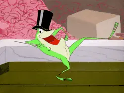 looney tunes frog GIF