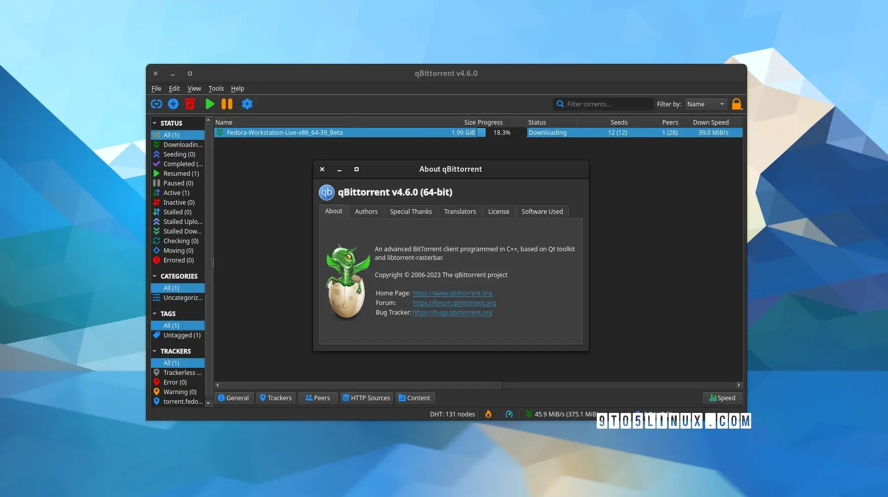 qBittorrent 4.6 Released with Initial I2P Support, Torrent Tags Editing, and More - 9to5Linux