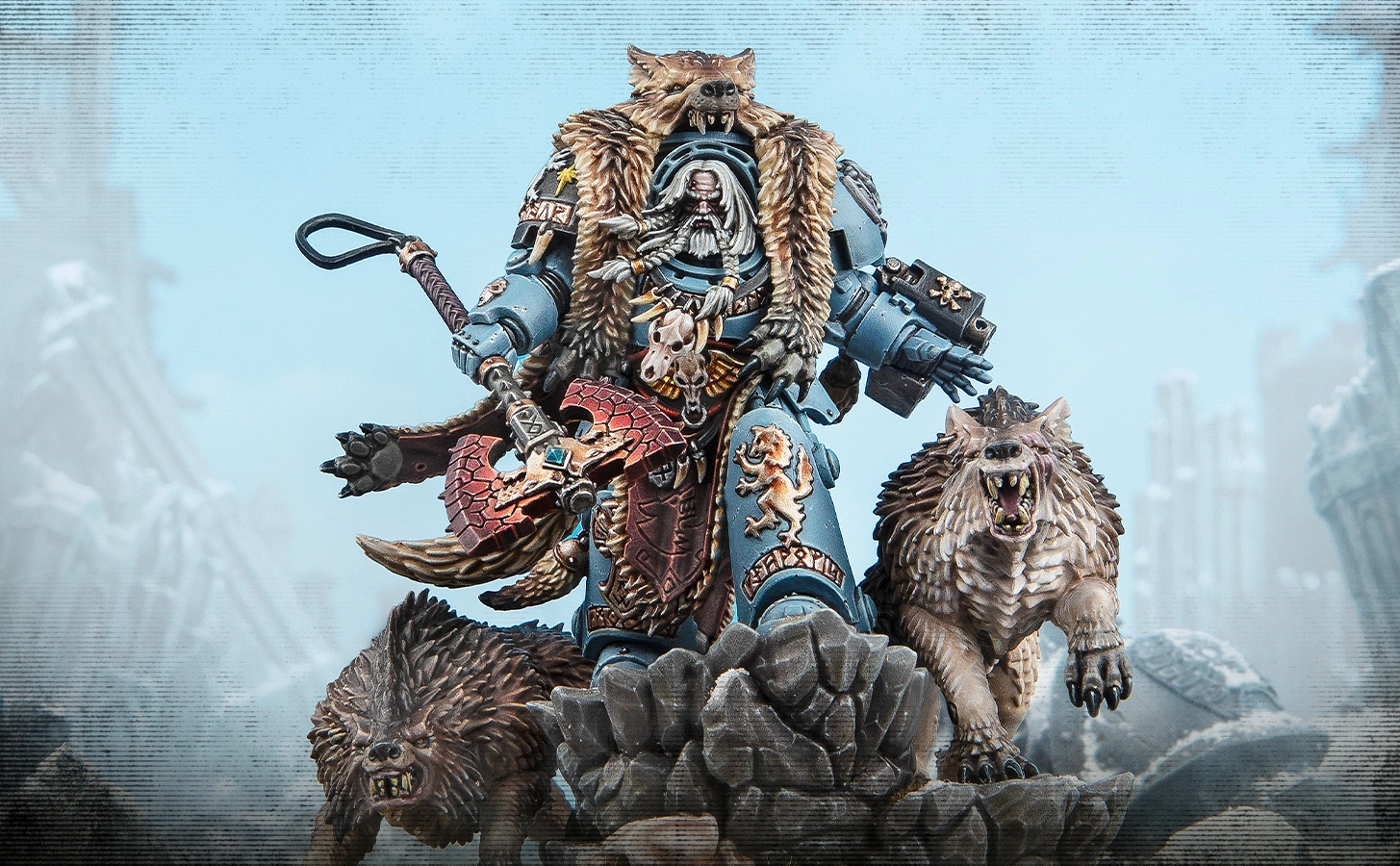 Logan Grimnar leads a pack of Space Wolf reinforcements - Warhammer Community