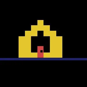 Why is there a "small house" in IBM's Code page 437?