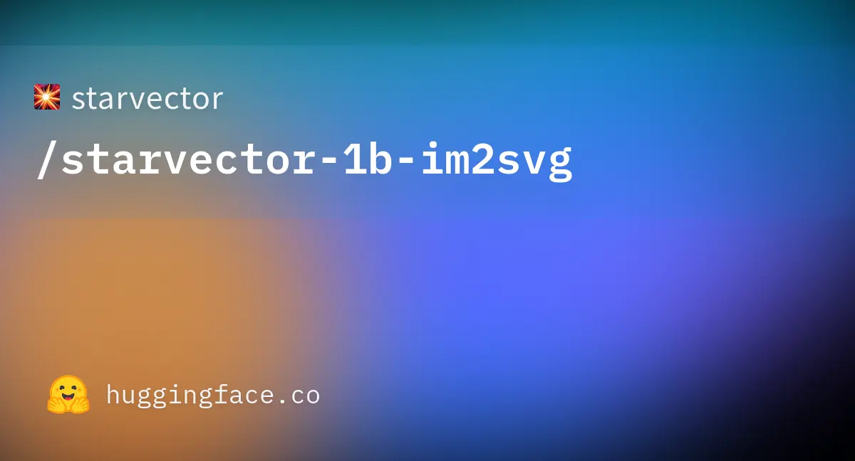 starvector/starvector-1b-im2svg · Hugging Face