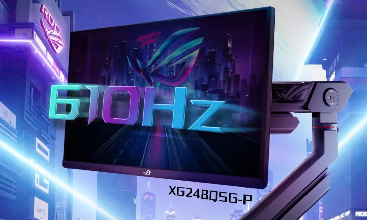 ASUS Debuts 610 Hz ROG XG248Q5G-P Monitor For eSports Gamers, ROG XG32UCG With Fast-IPS Panel & Dual-Mode Support Up To 320Hz