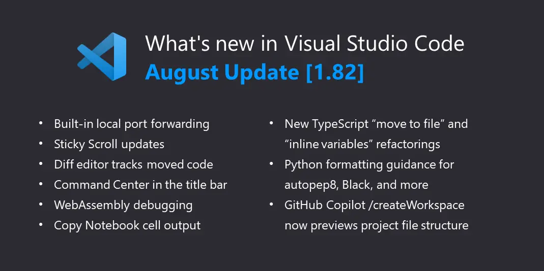 August 2023 (version 1.82)