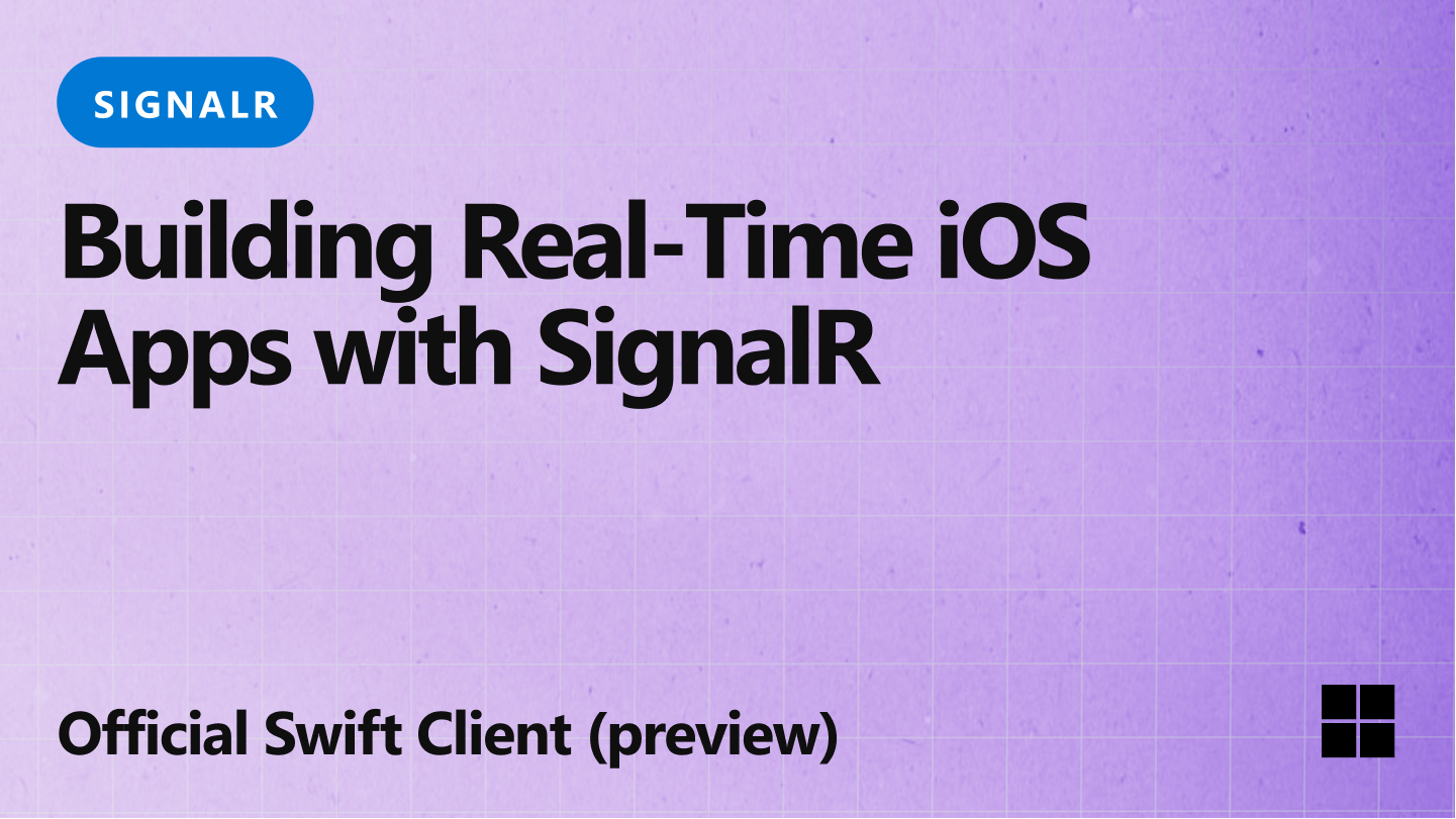 Building Real‑Time iOS Apps with SignalR: Introducing the Official Swift Client (Public Preview) - .NET Blog