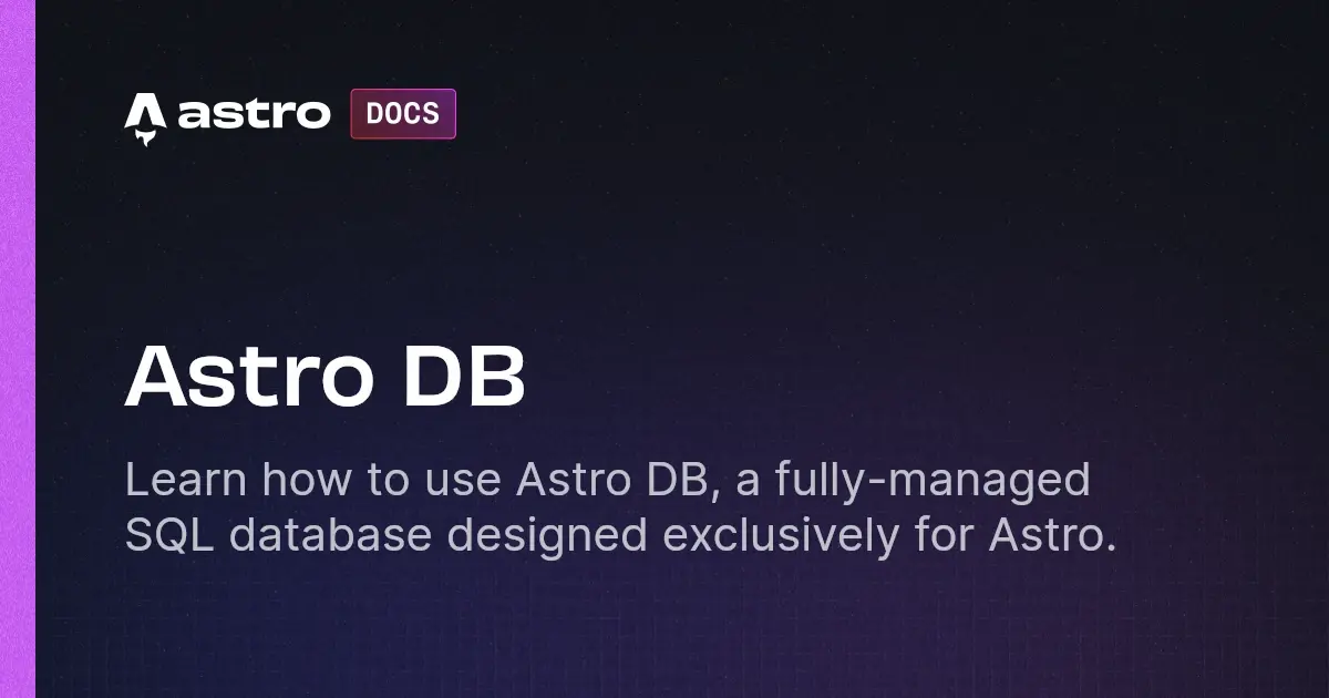 Astro DB