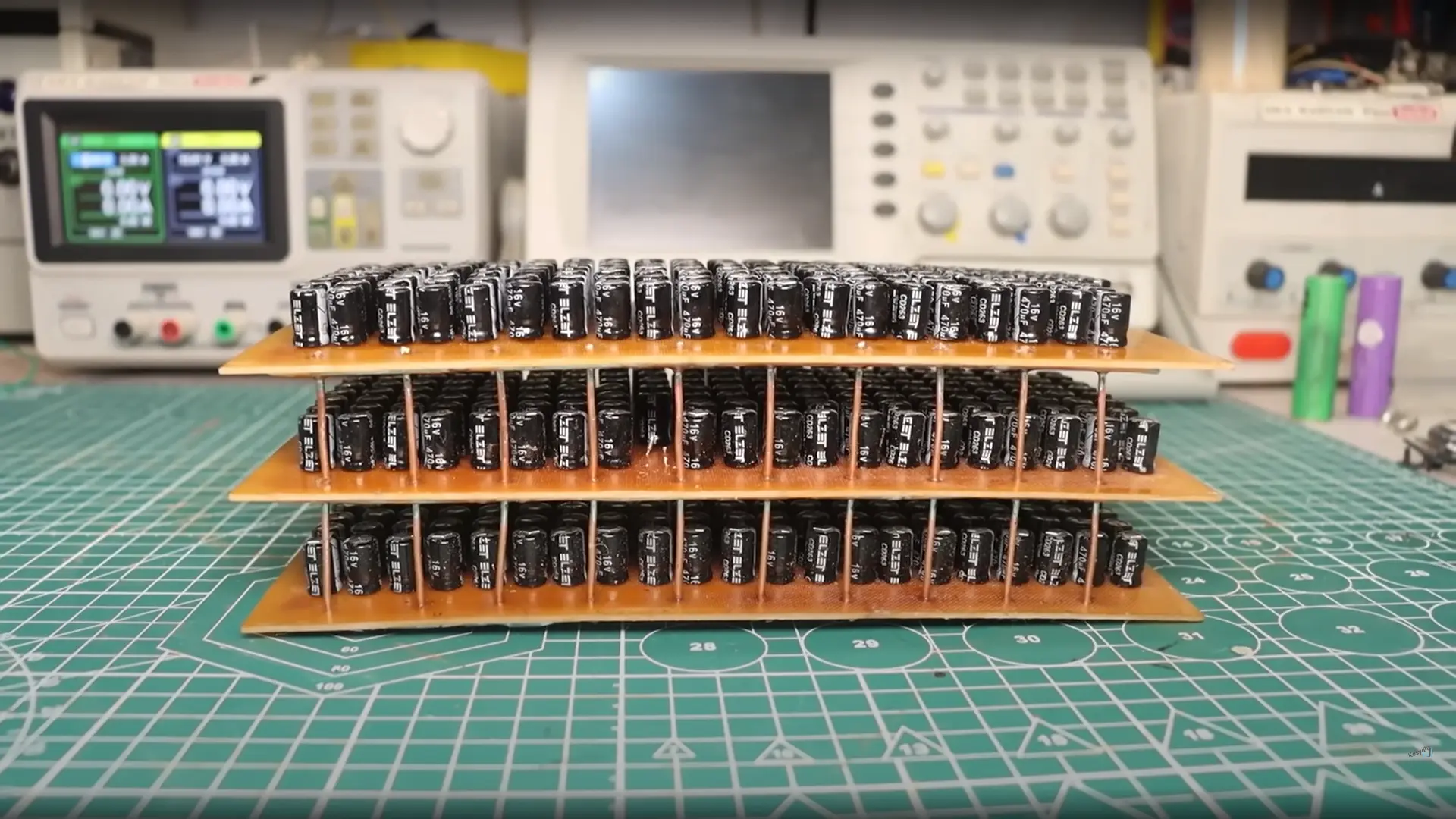 Building A Spot Welder From 500 Junk Capacitors