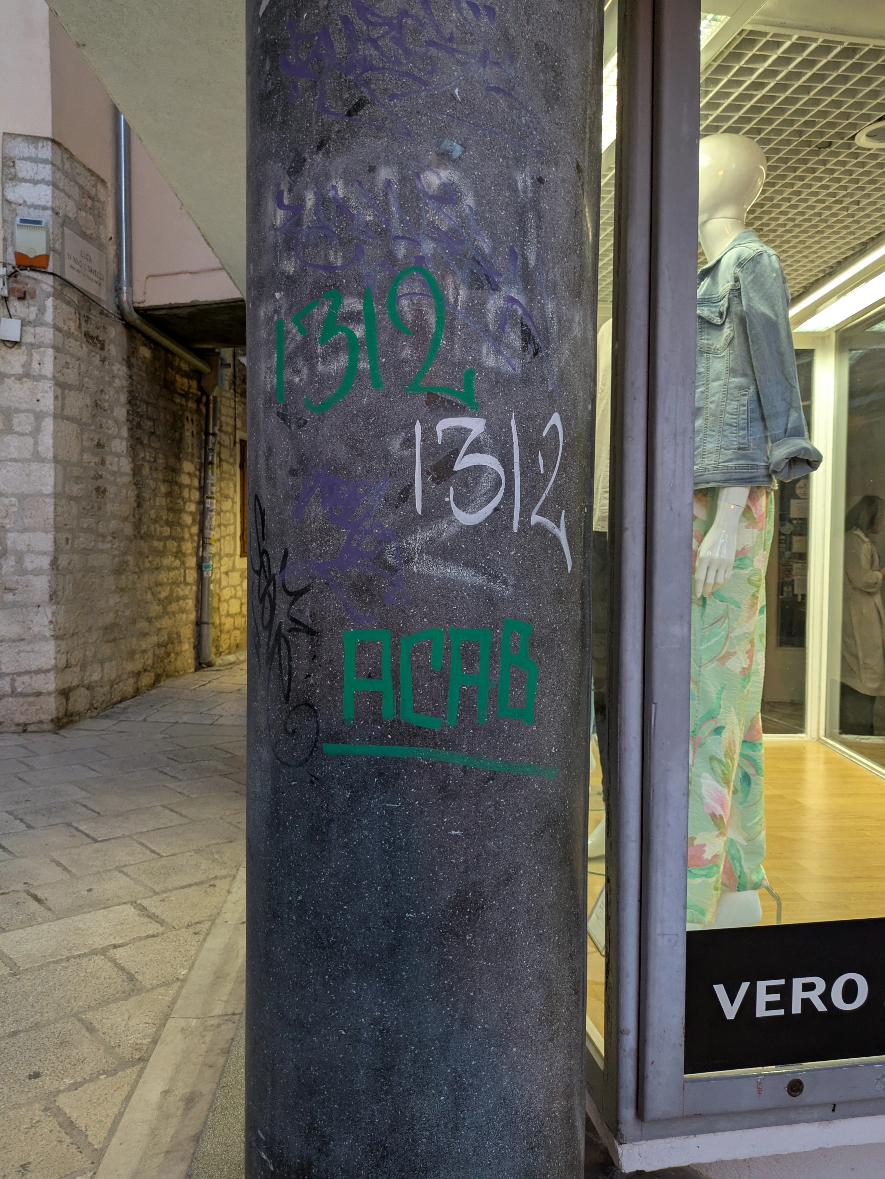 ACAB graffiti in Šibenik, Croatia