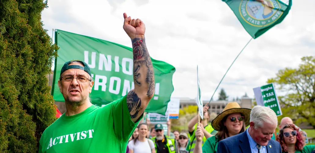 Washington State Workers Take the Fight to the Governor