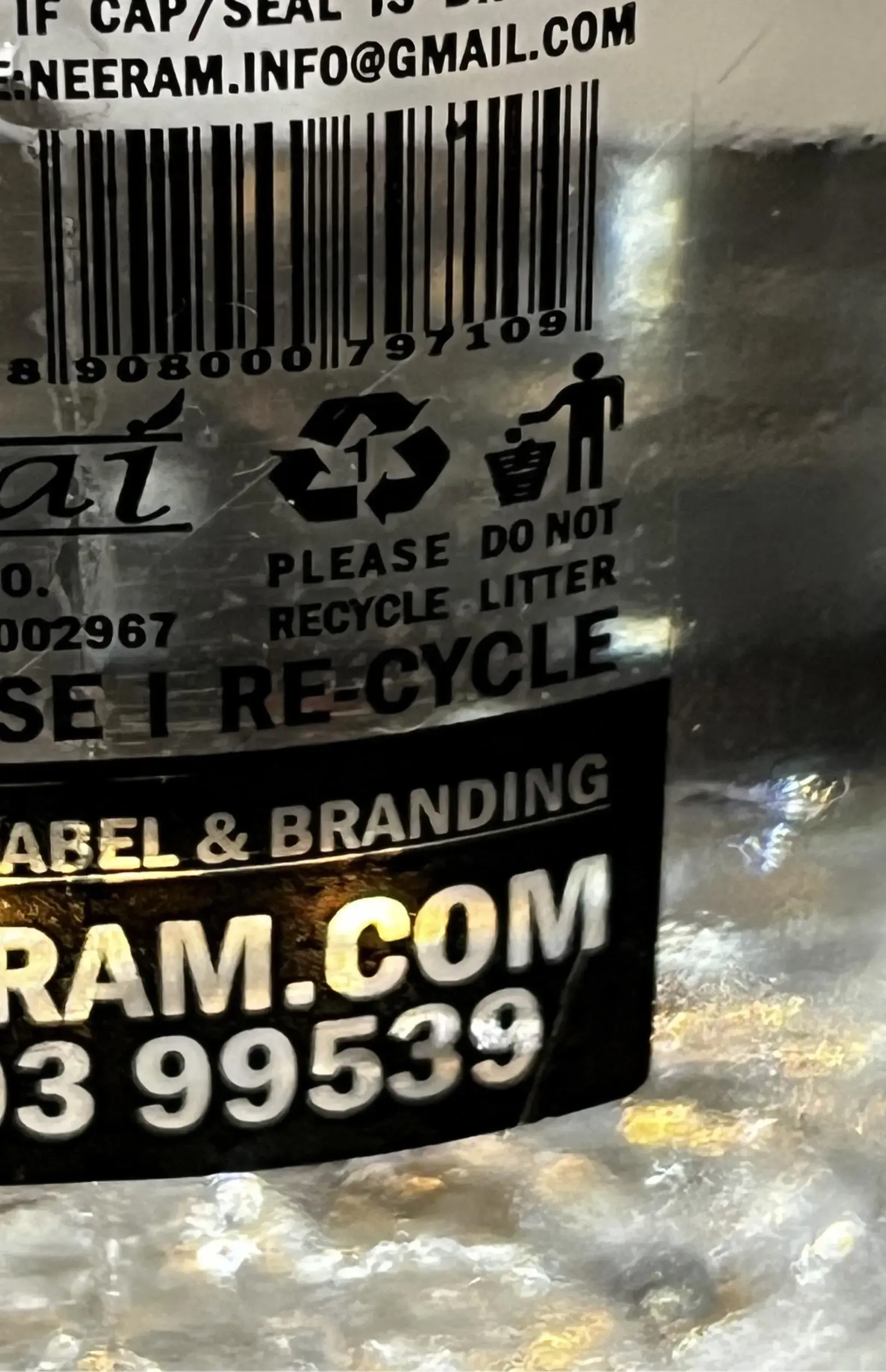 "Please Recycle. Do not litter." vs "Please do not recycle litter."