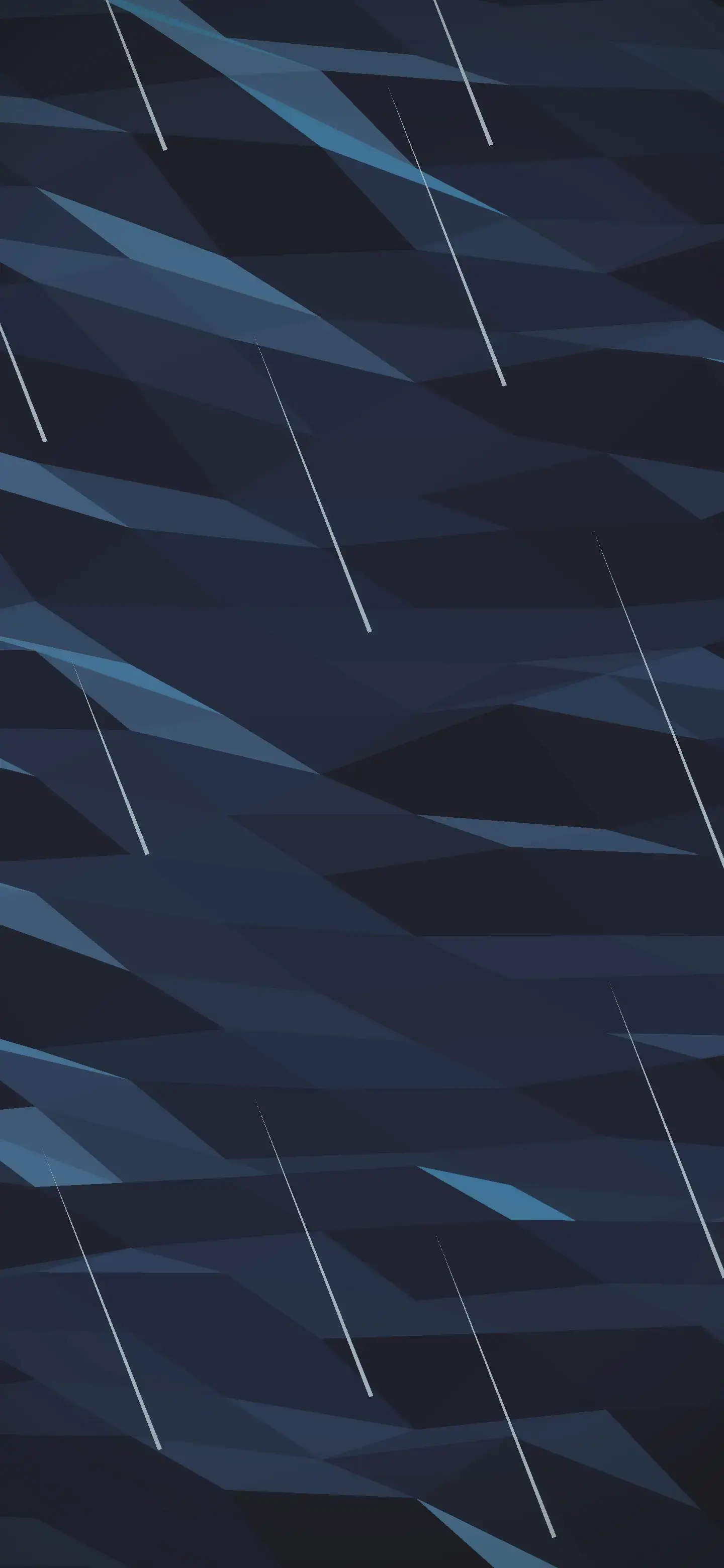 Blue Geometry With "Rain"
