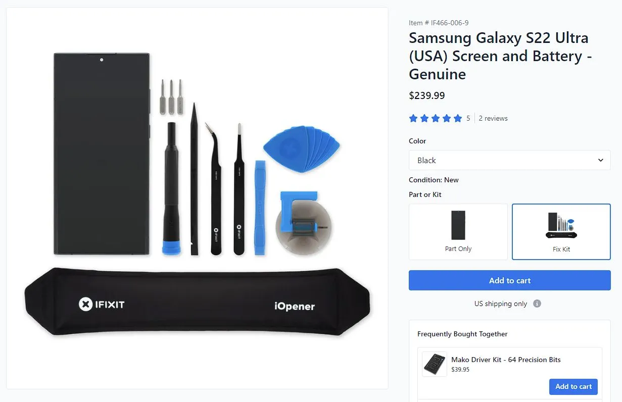 iFixit and Samsung's self-repair collaboration ends (two years after launch) - Liliputing