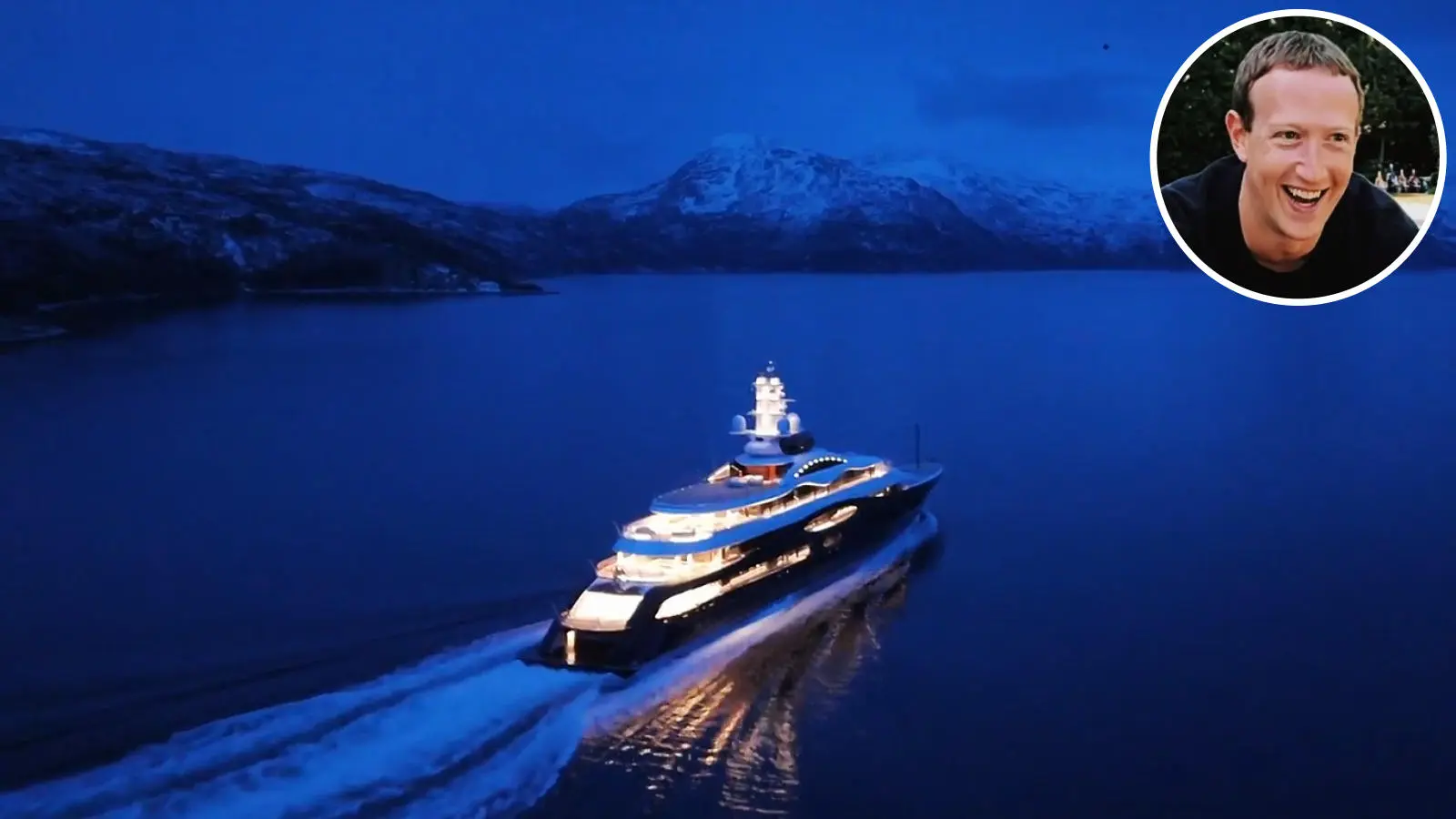 Adventure lover Mark Zuckerberg, wanting to make the best of Easter holidays, sailed his $300 million superyacht with a helicopter 5,300 miles from San Francisco to Norway so he could go heliskiing on icy fjords - Luxurylaunches