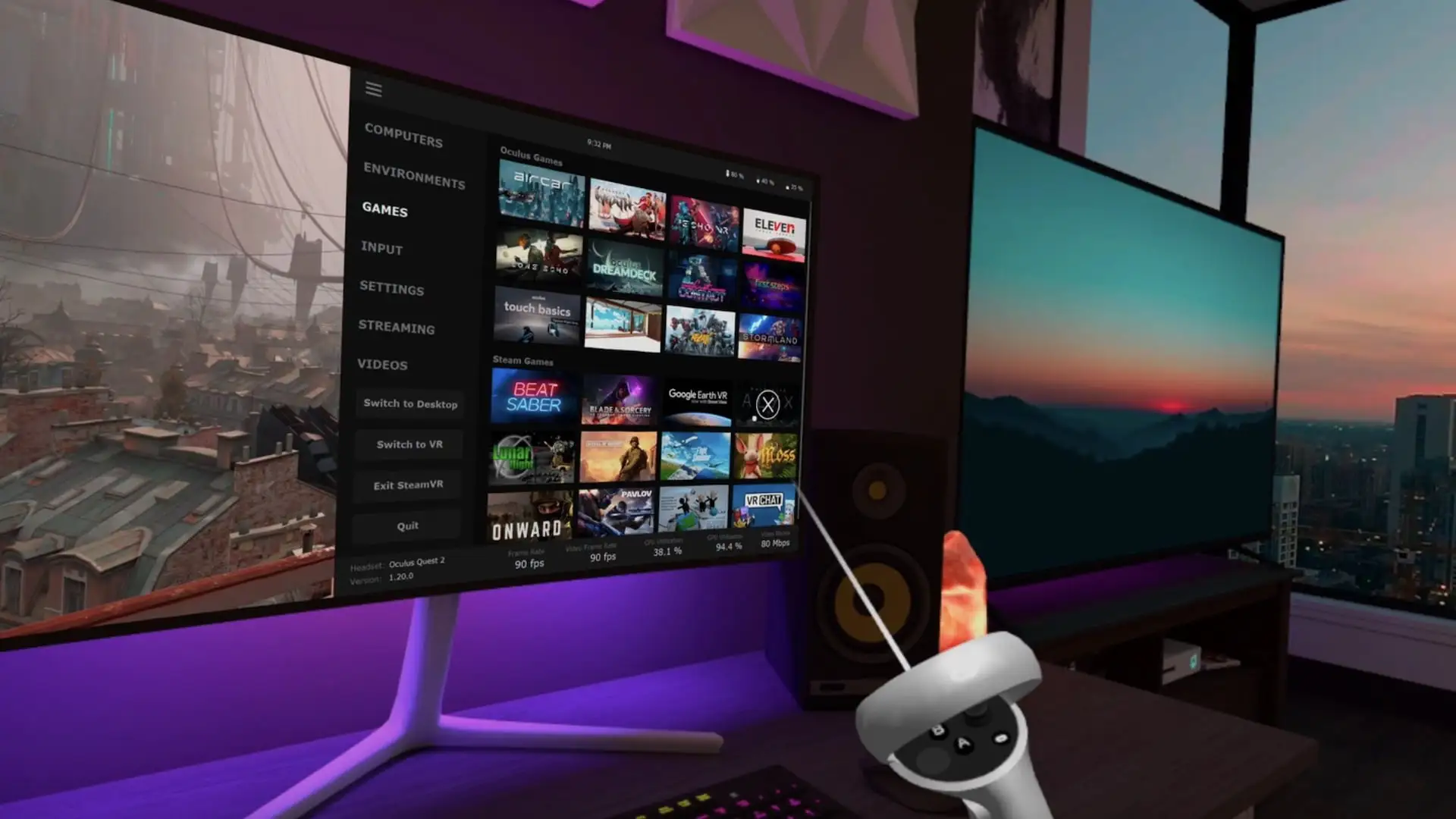 Virtual Desktop Beta 1.34.1: Customizable field of view brings performance gains to Meta Quest