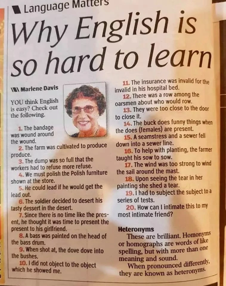 Why English Is So Hard To Learn - programming.dev