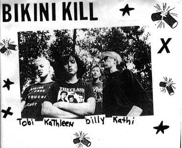 BIKINI KILL
Bandfoto in schwarz-weiß
Tobi - Kathleen - Billy - Kathi