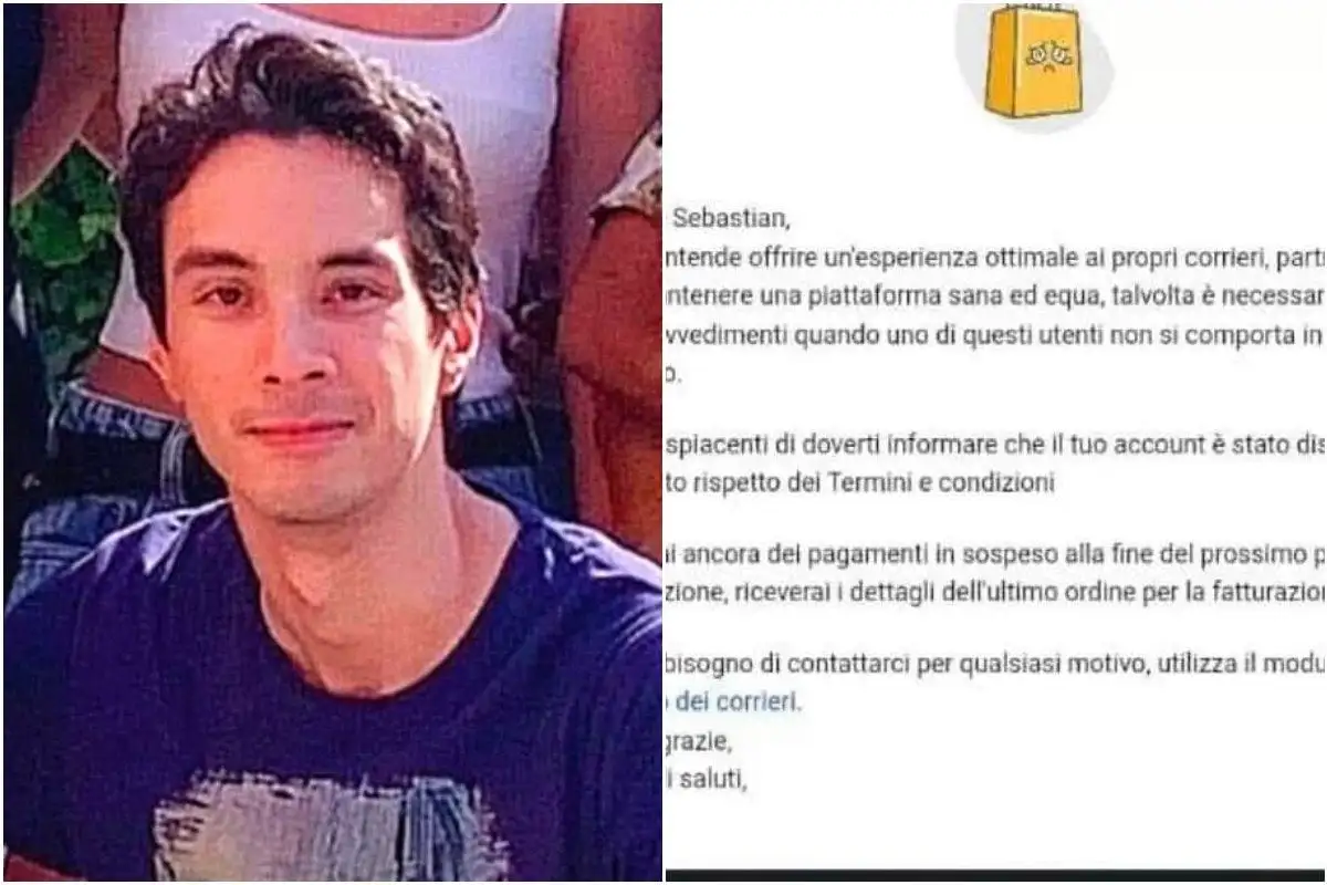 Sebastian, il rider travolto durante una consegna “licenziato” da Glovo dopo la morte: “Un errore”