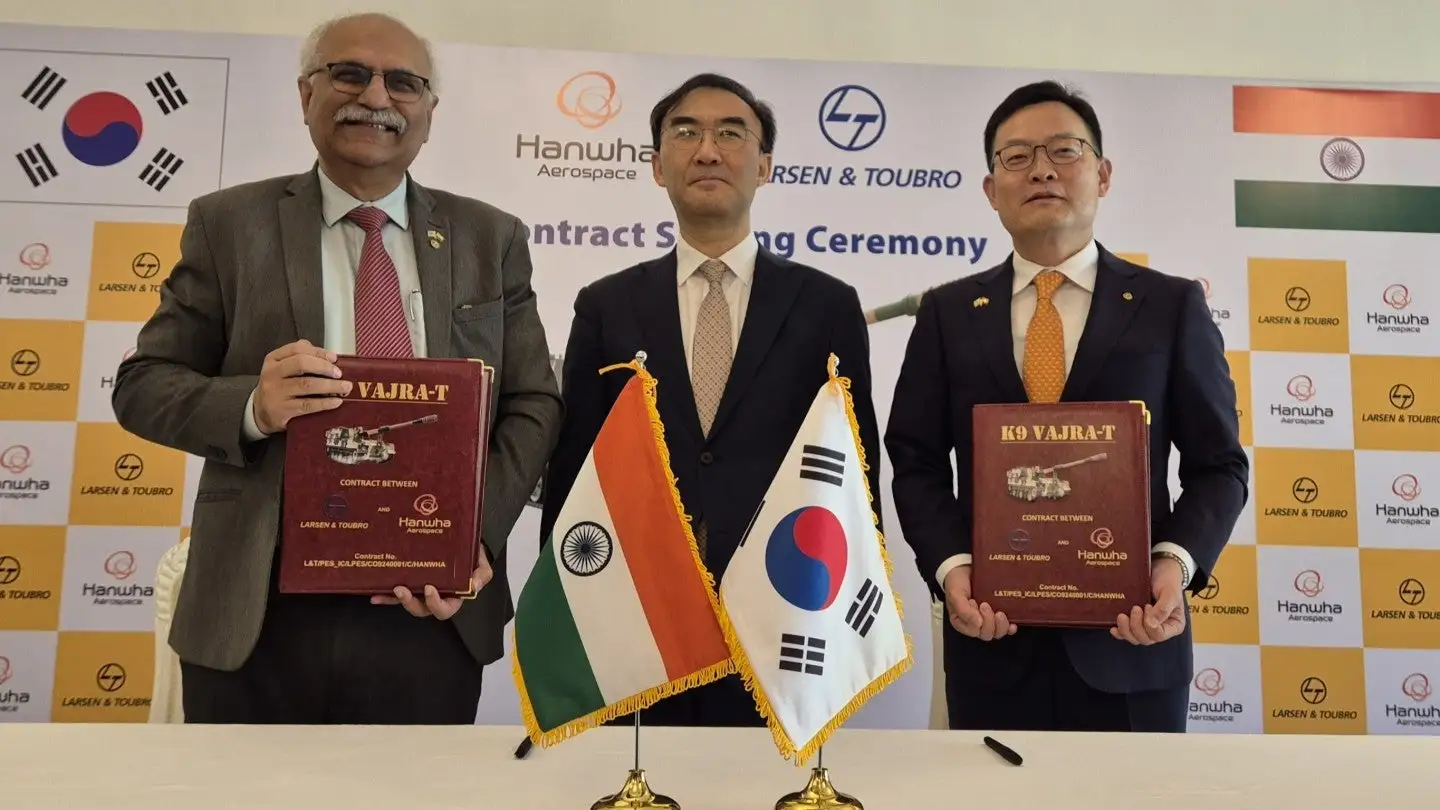 Hanwha to support production of Indian Army K9 Vajra-T howitzers