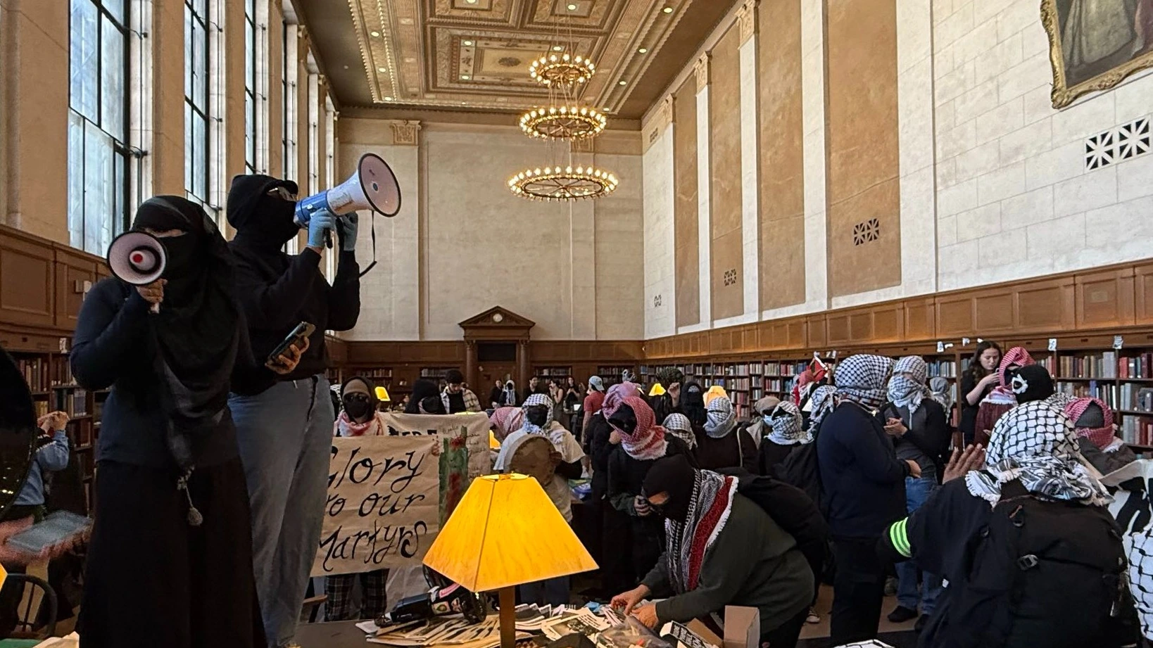 Columbia students spark uproar with library takeover, and renew calls for divestment from Israel