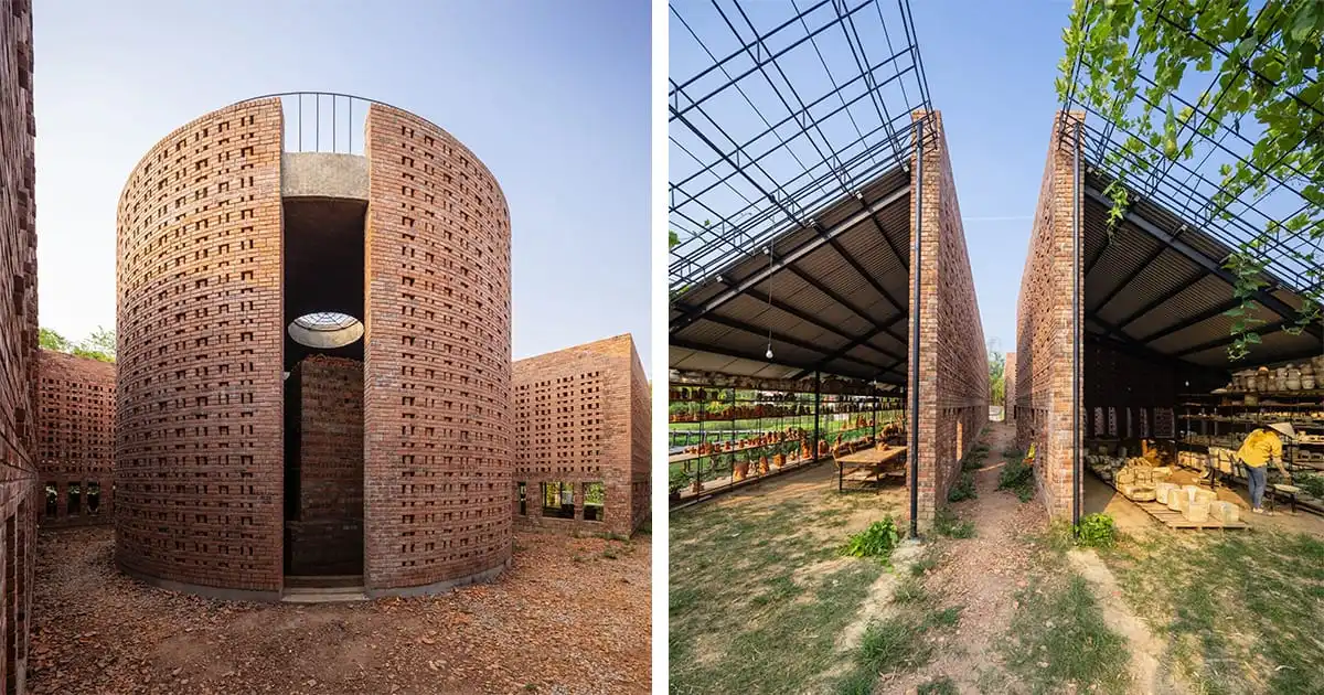 This Thriving Terra Cotta Workshop Gets an Impressive Brick Makeover in Rural Vietnam
