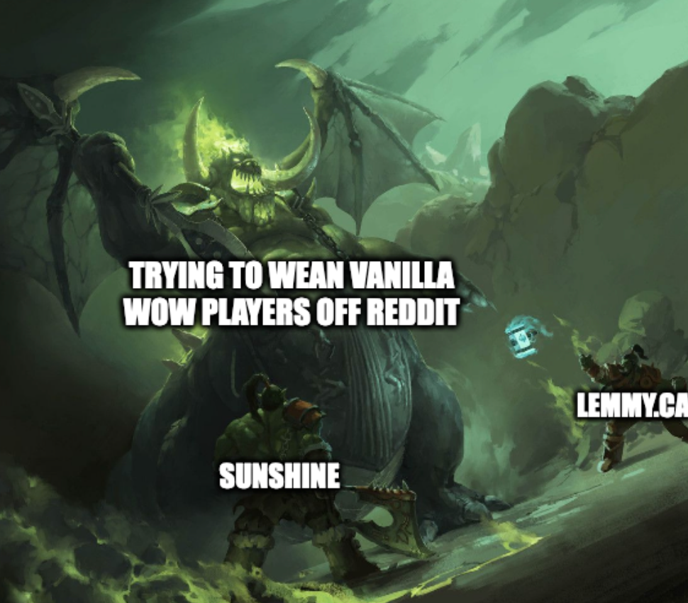  Thrall "Lemmy.ca" and Grom "Sunshine" vs Manoroth "Trying to wean vanilla wow players off reddit"