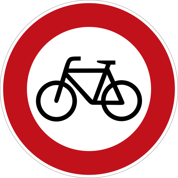 biking prohibited