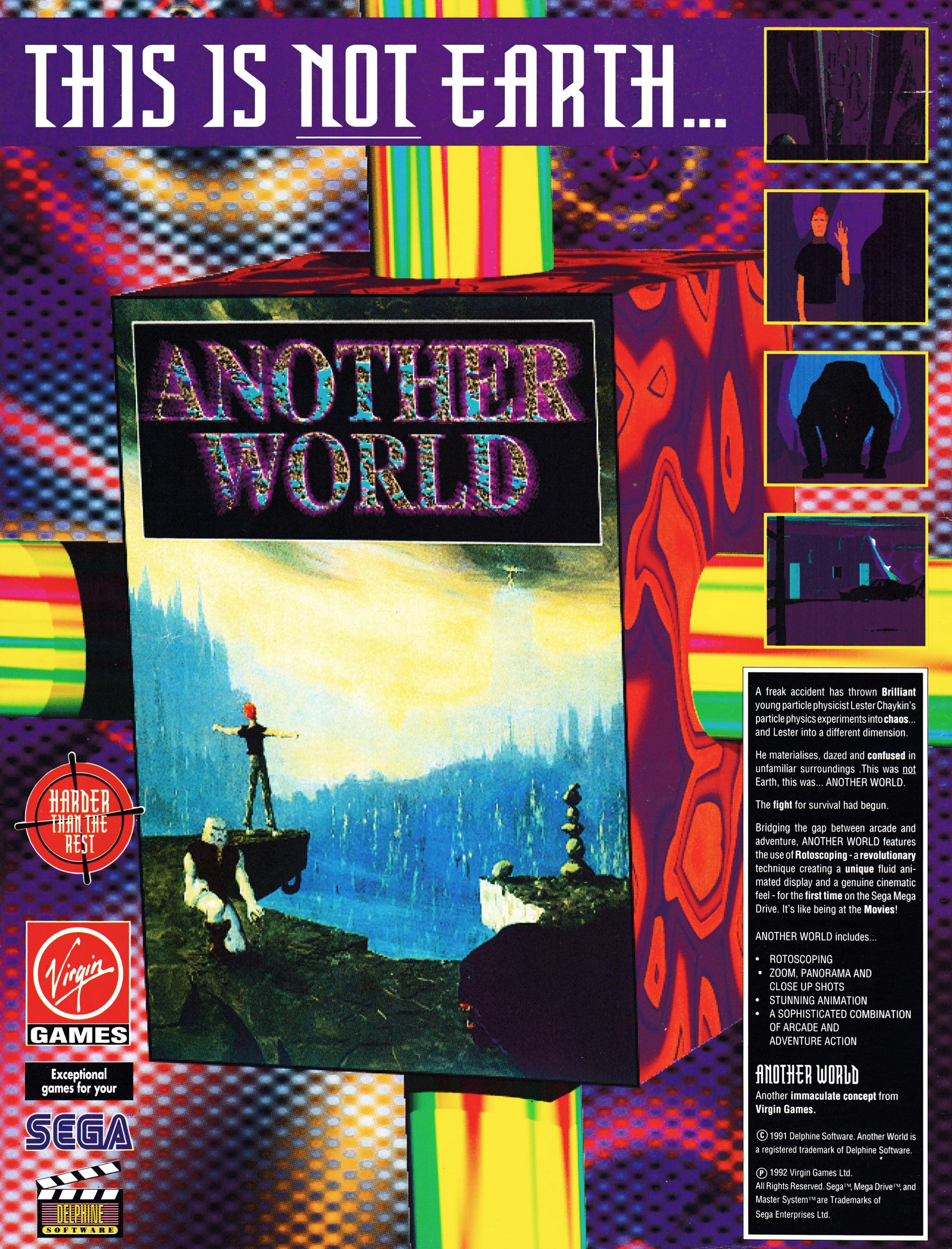 Back over for Sega Force 15 - March 1993 (UK), feating an advertisement for Another World on Mega drive