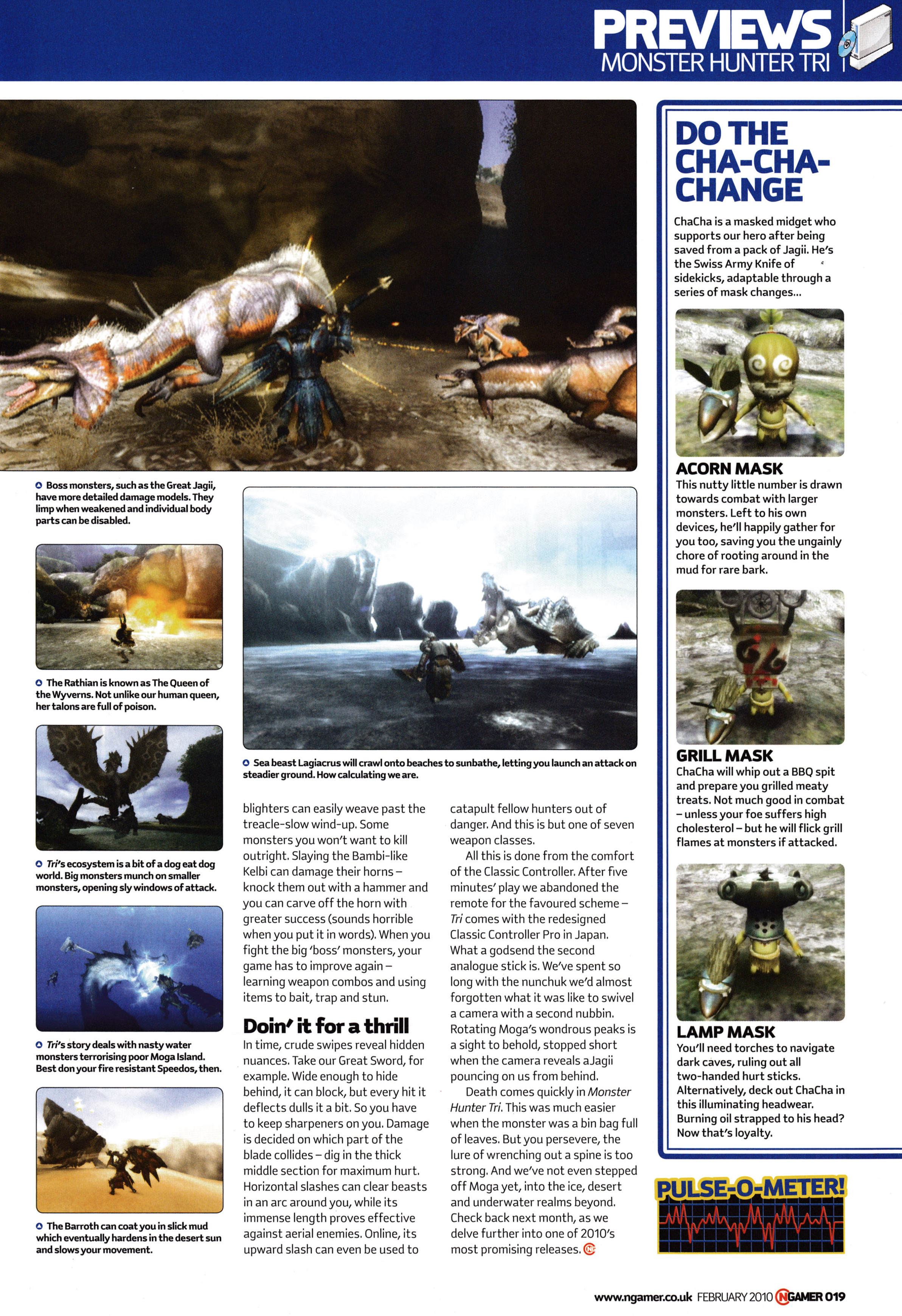 Preview for Monster Hunter Tri on Wii from NGamer 46 - February 2010 (UK)
